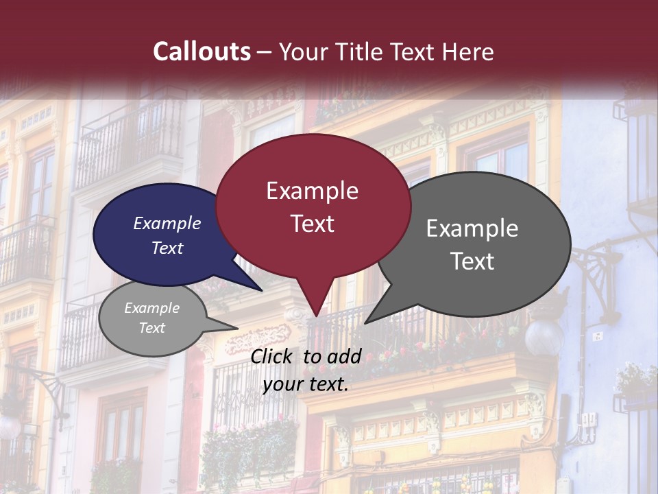 View Downtown Urban PowerPoint Template