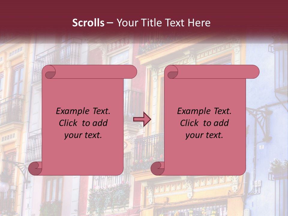 View Downtown Urban PowerPoint Template