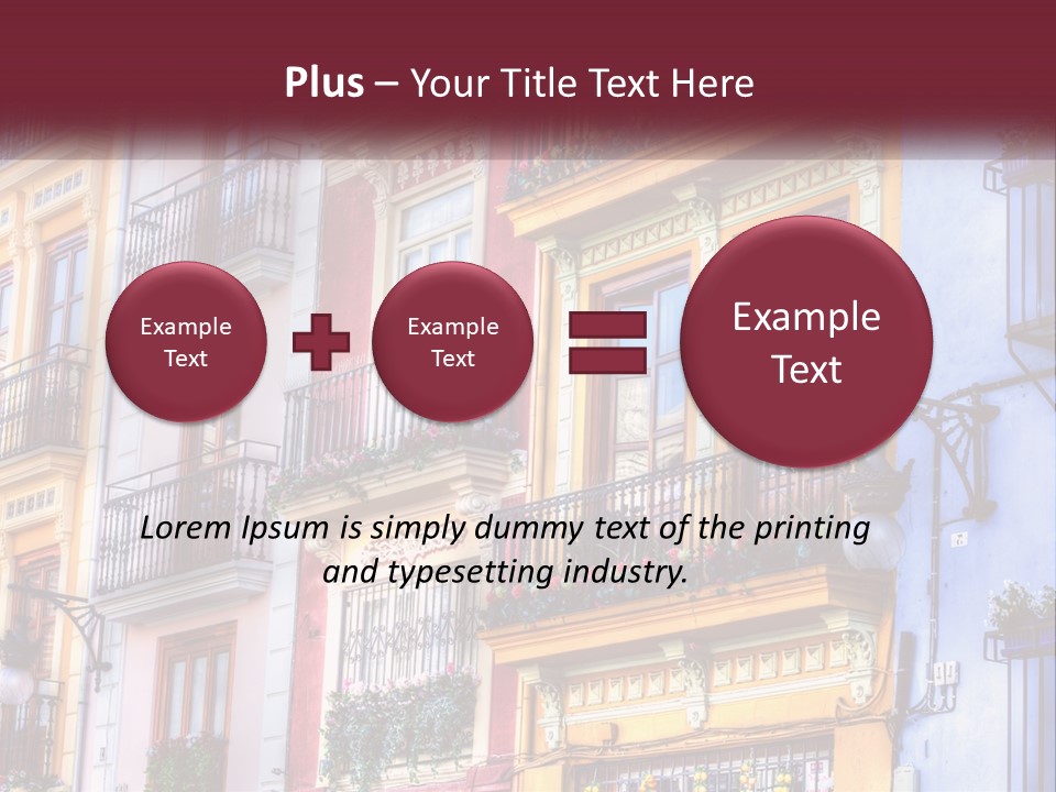 View Downtown Urban PowerPoint Template