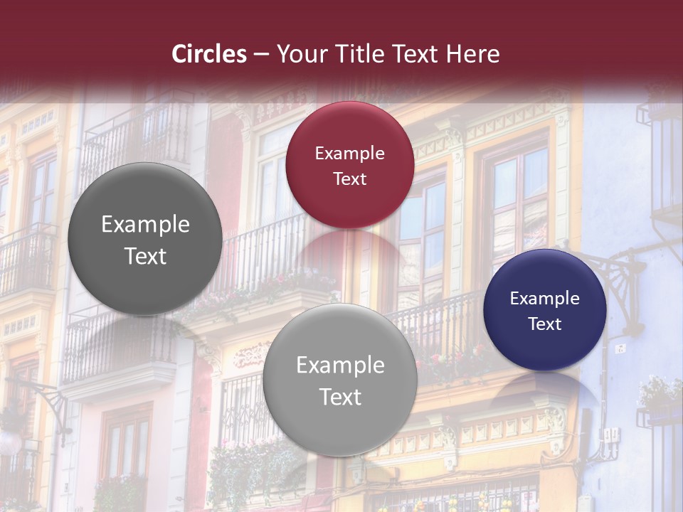 View Downtown Urban PowerPoint Template