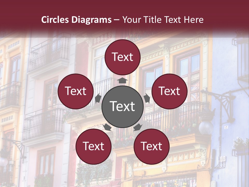 View Downtown Urban PowerPoint Template