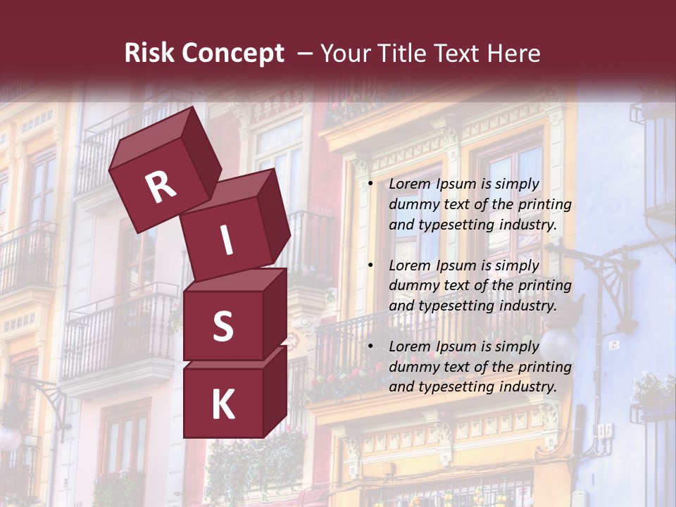 View Downtown Urban PowerPoint Template