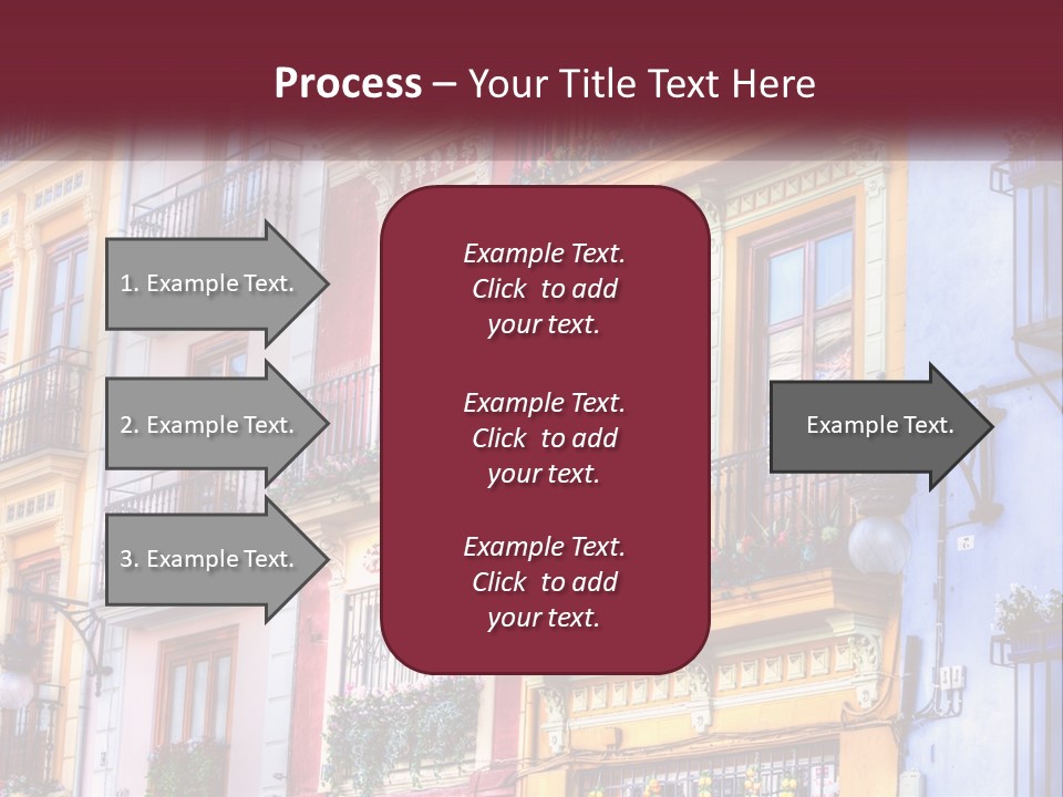 View Downtown Urban PowerPoint Template
