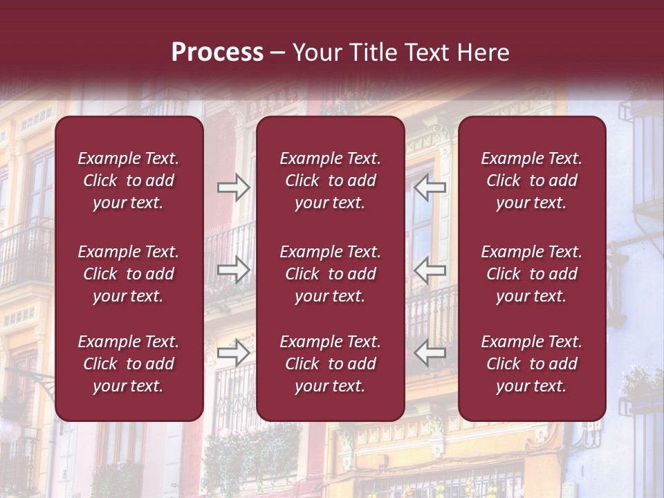 View Downtown Urban PowerPoint Template