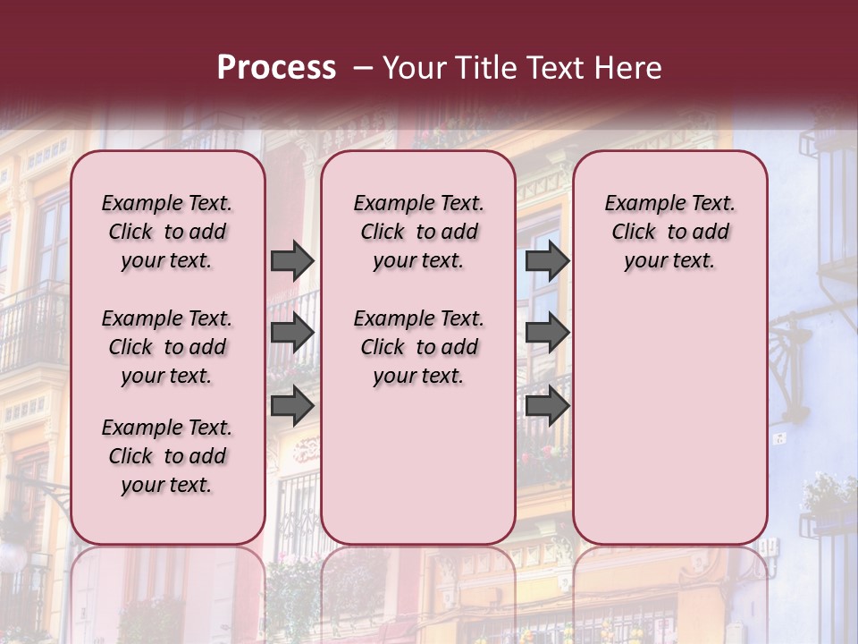 View Downtown Urban PowerPoint Template