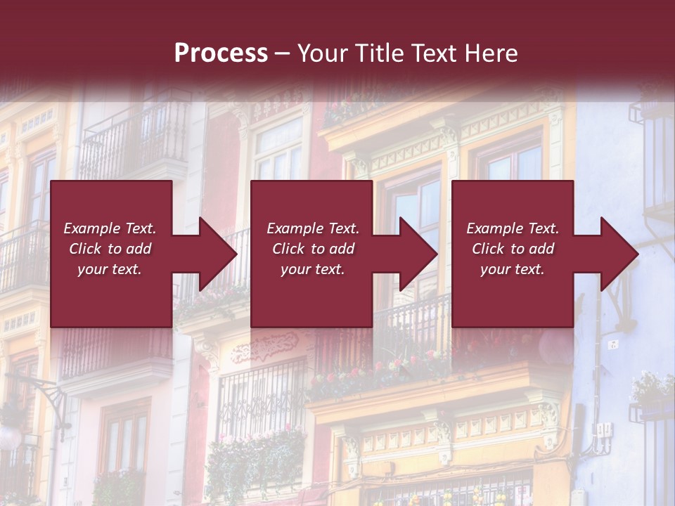 View Downtown Urban PowerPoint Template