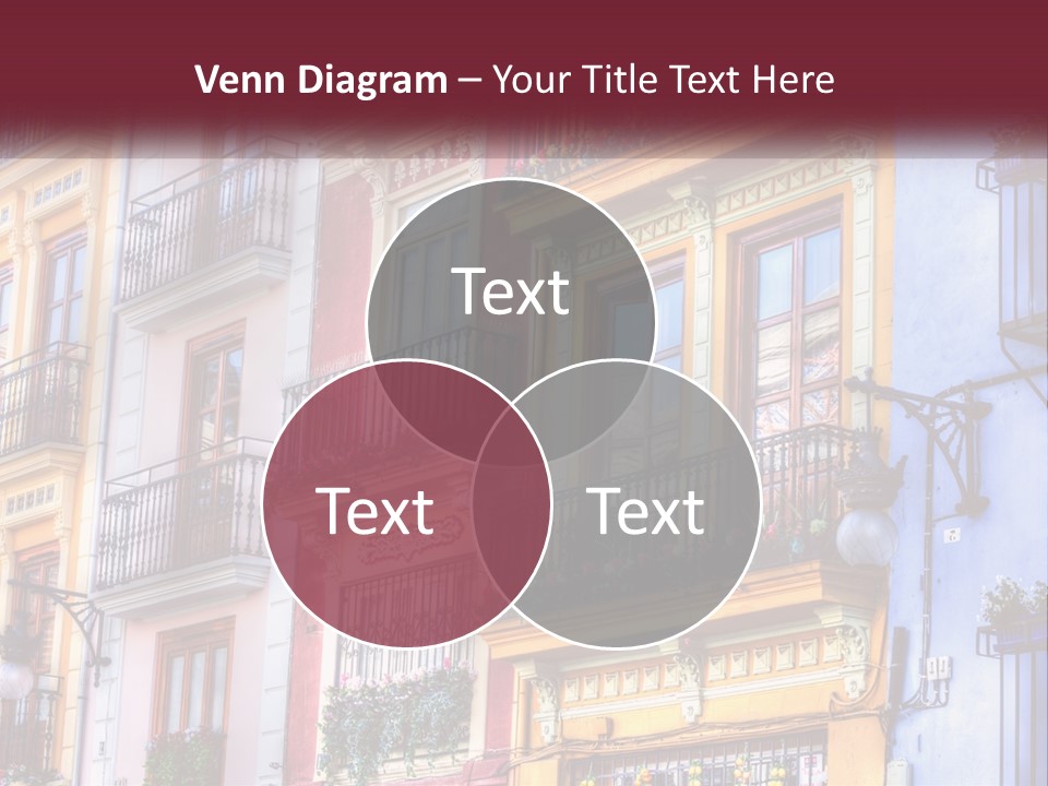 View Downtown Urban PowerPoint Template