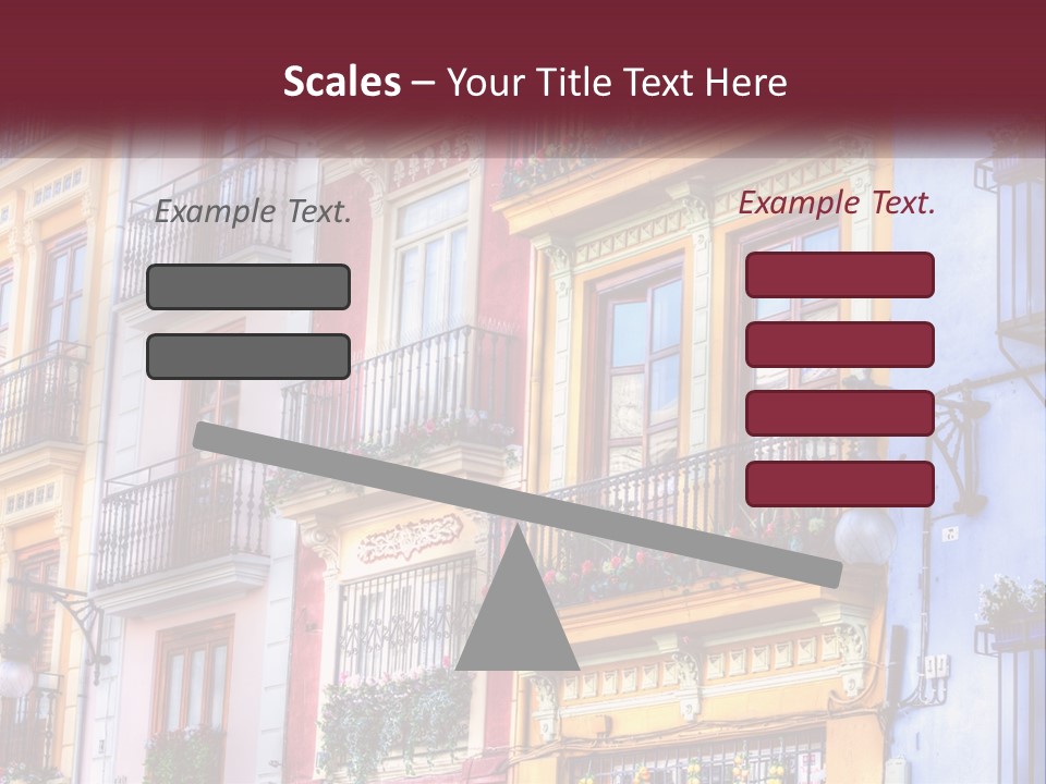View Downtown Urban PowerPoint Template