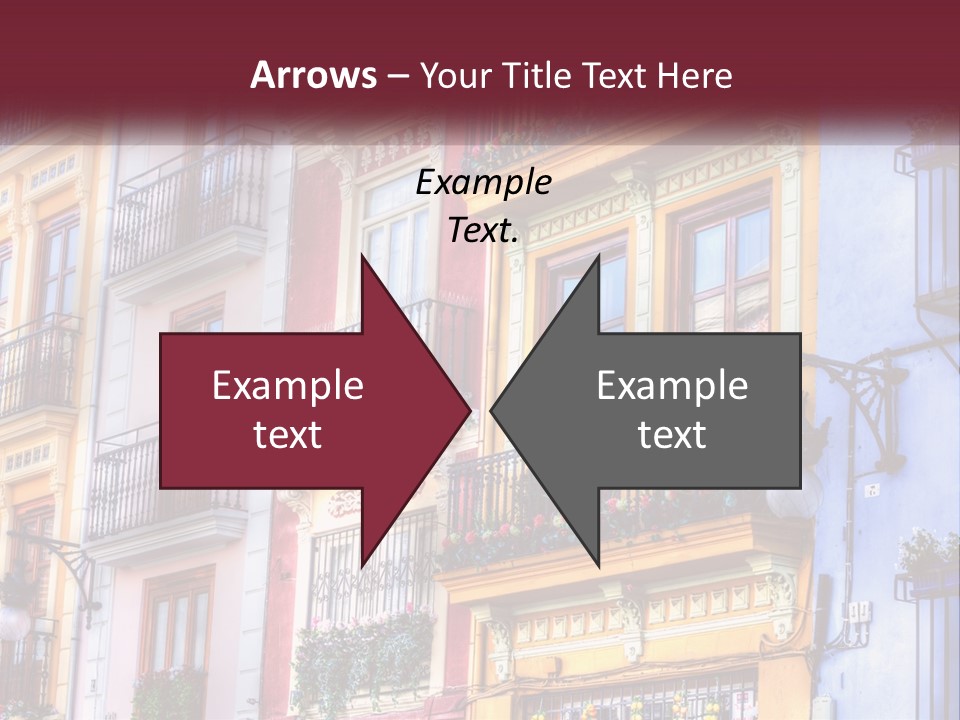 View Downtown Urban PowerPoint Template