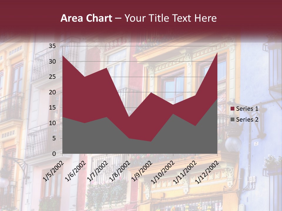 View Downtown Urban PowerPoint Template