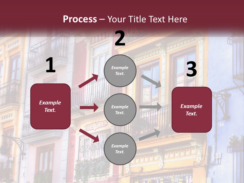 View Downtown Urban PowerPoint Template