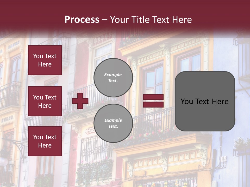 View Downtown Urban PowerPoint Template
