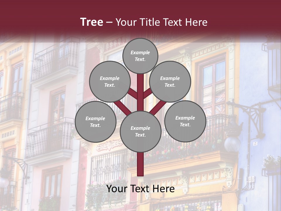 View Downtown Urban PowerPoint Template