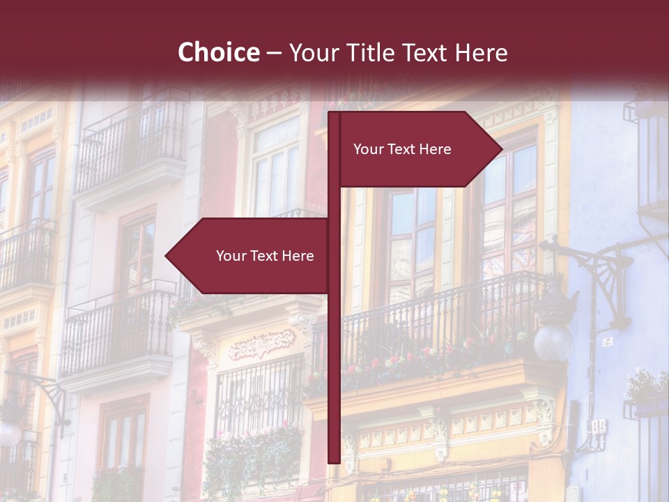 View Downtown Urban PowerPoint Template