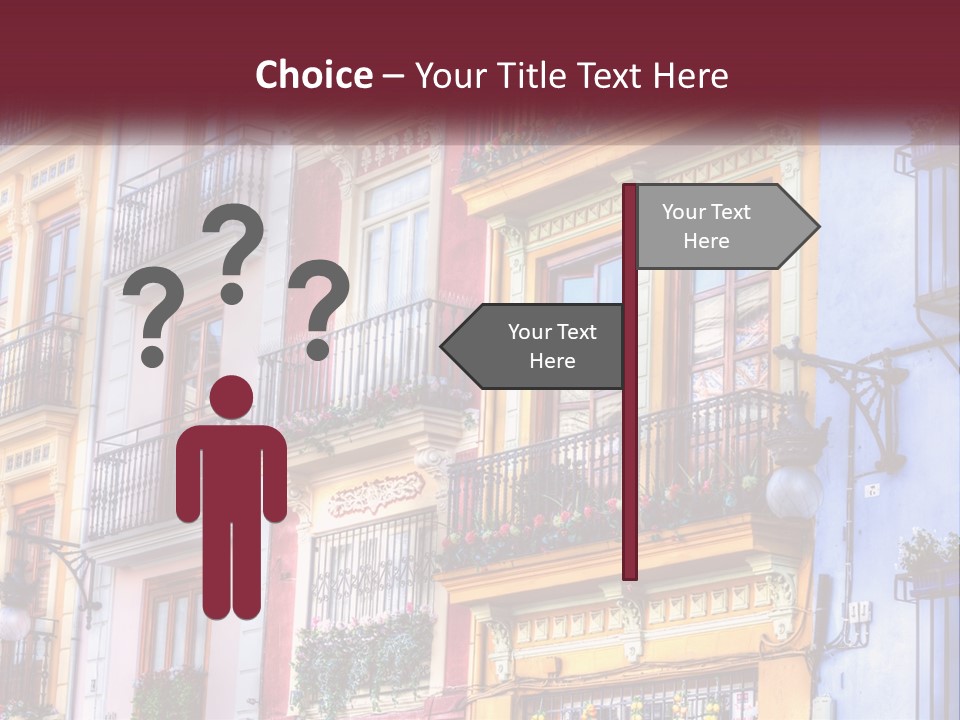 View Downtown Urban PowerPoint Template