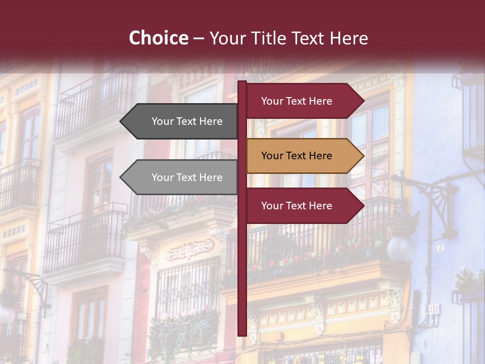 View Downtown Urban PowerPoint Template