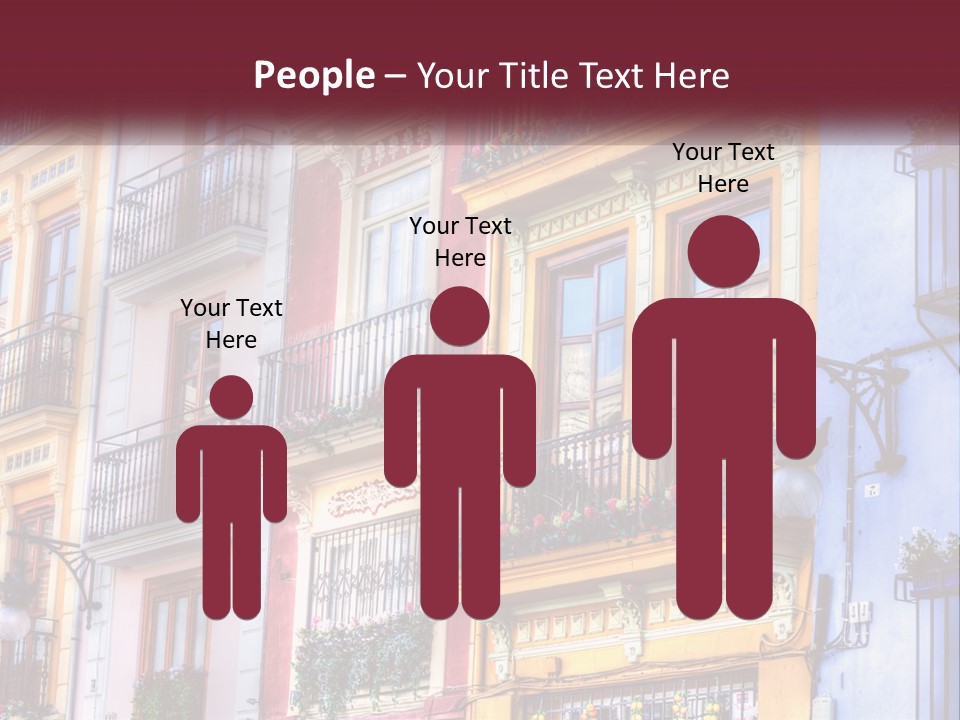 View Downtown Urban PowerPoint Template