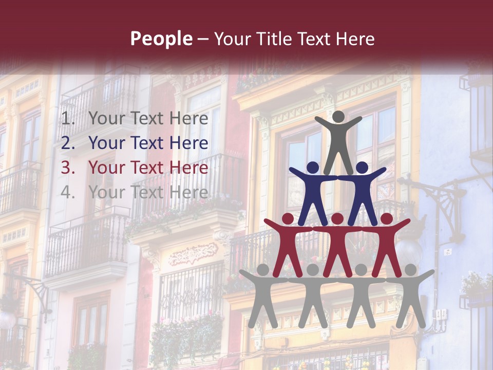 View Downtown Urban PowerPoint Template