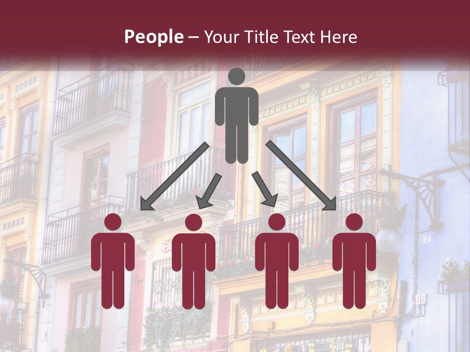 View Downtown Urban PowerPoint Template