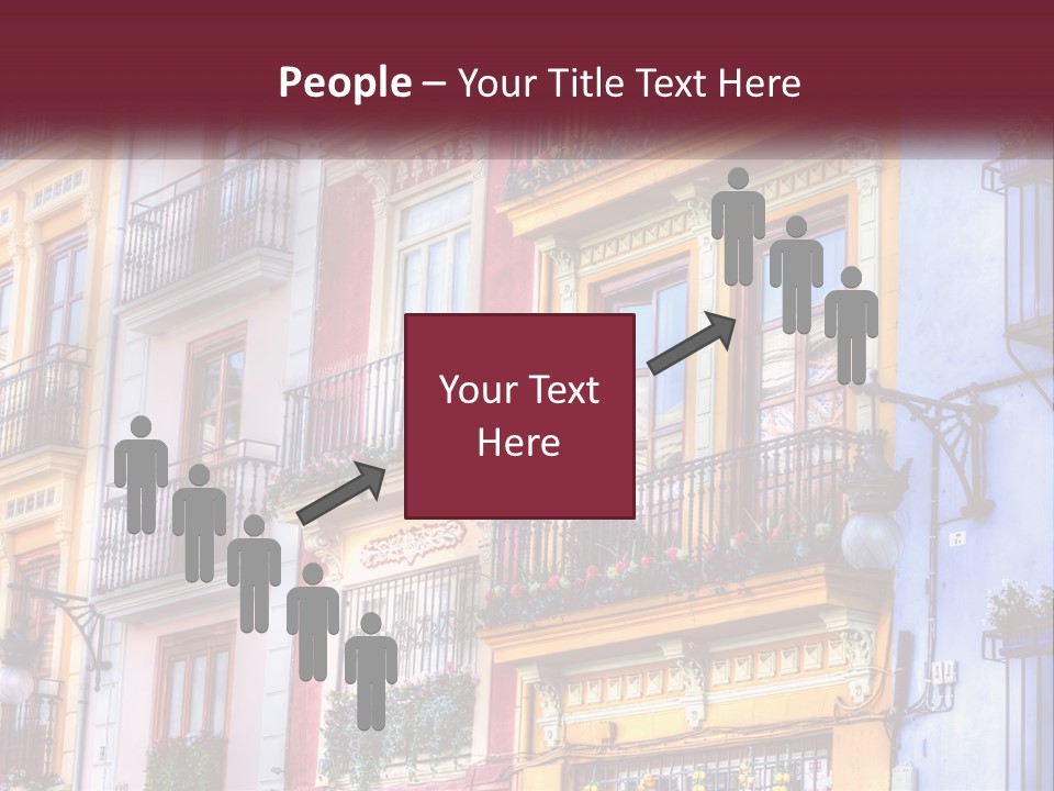 View Downtown Urban PowerPoint Template