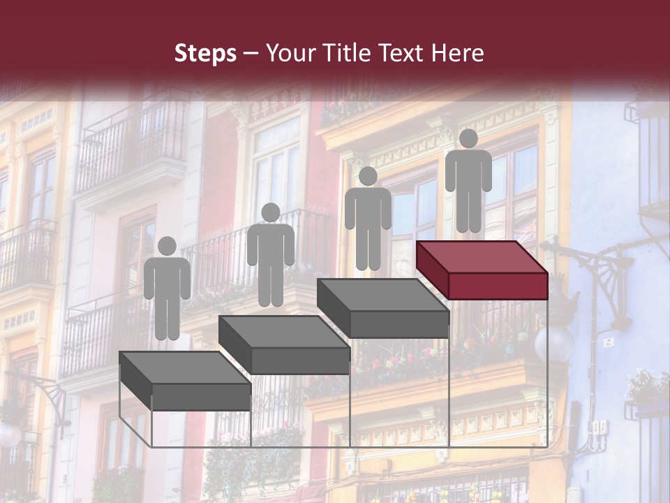 View Downtown Urban PowerPoint Template