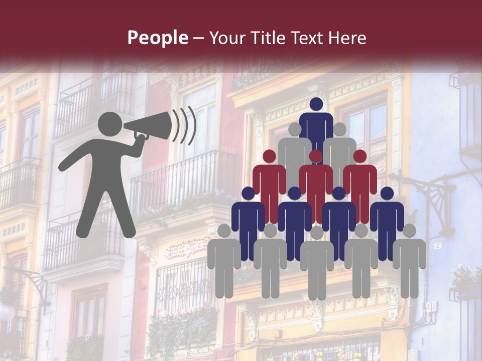 View Downtown Urban PowerPoint Template