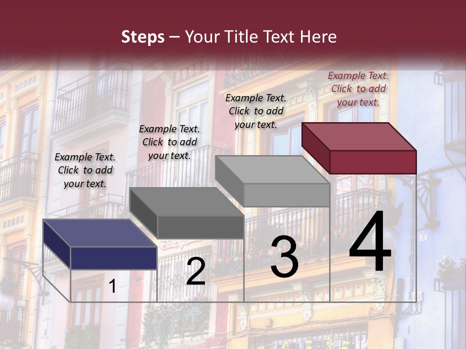 View Downtown Urban PowerPoint Template
