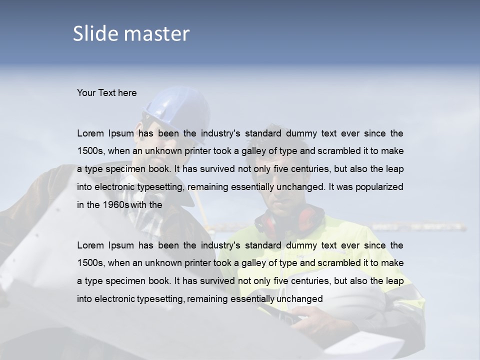 Construction Shape Architect PowerPoint Template