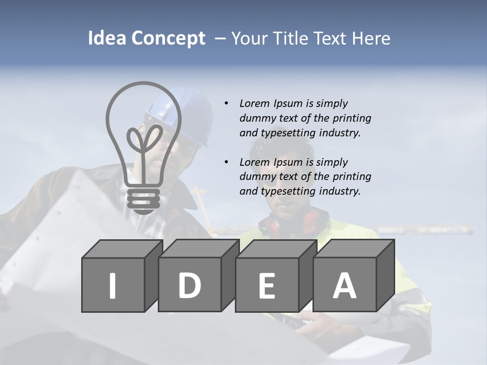 Construction Shape Architect PowerPoint Template