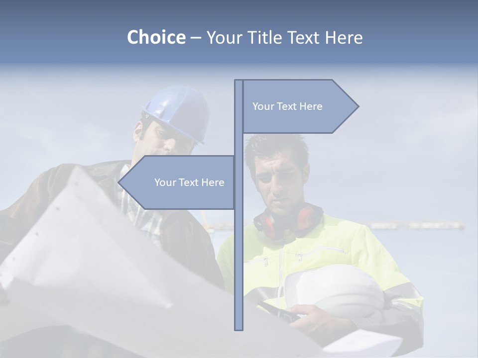 Construction Shape Architect PowerPoint Template