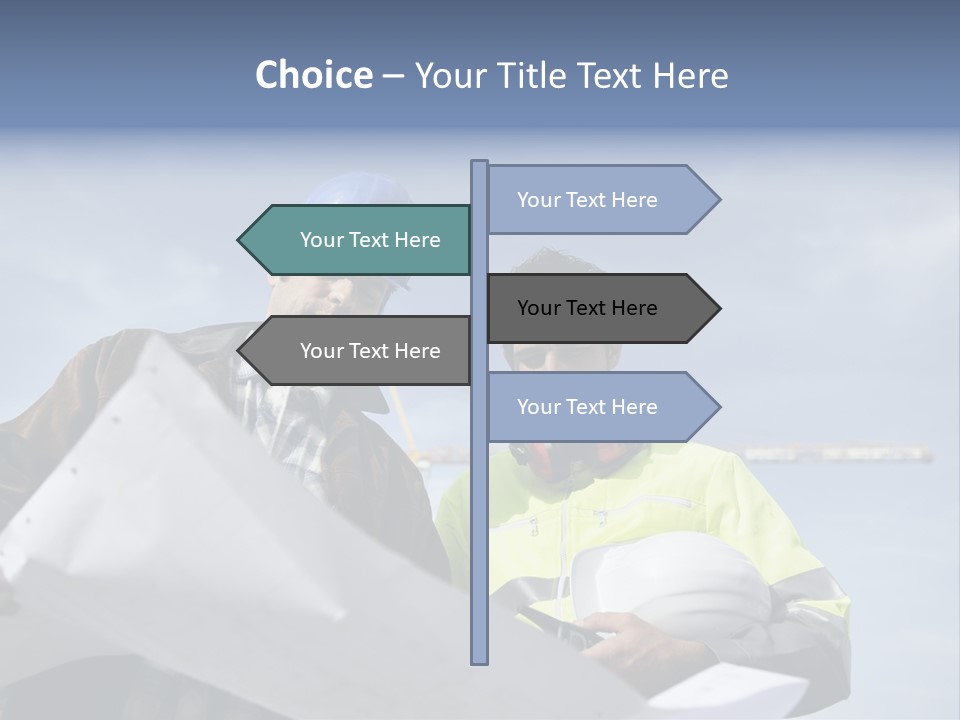 Construction Shape Architect PowerPoint Template