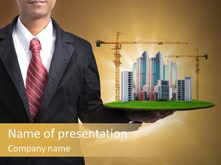 Modern Town Global PowerPoint Template