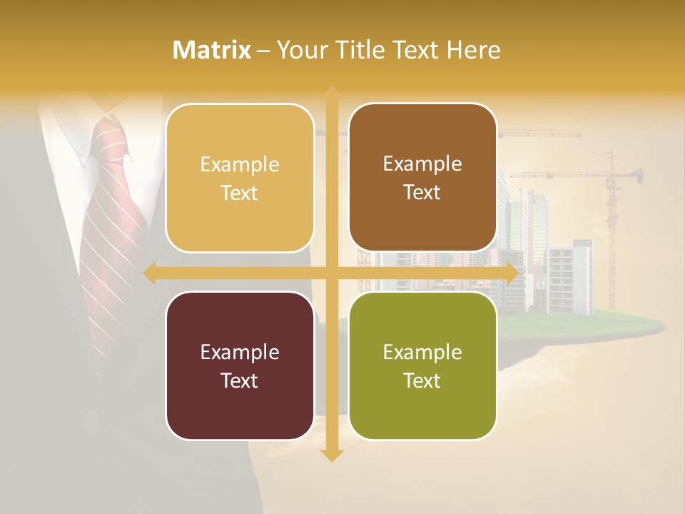 Modern Town Global PowerPoint Template