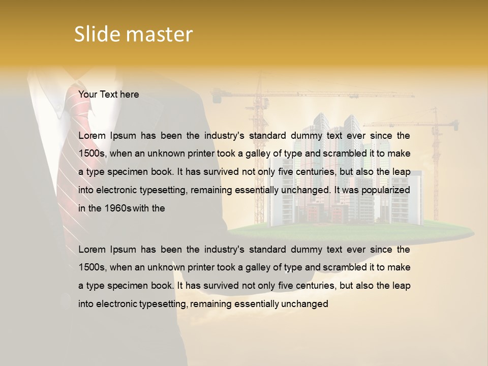 Modern Town Global PowerPoint Template