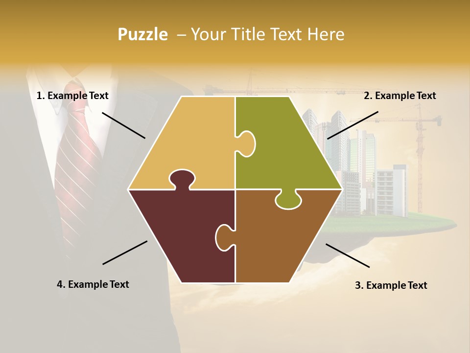 Modern Town Global PowerPoint Template