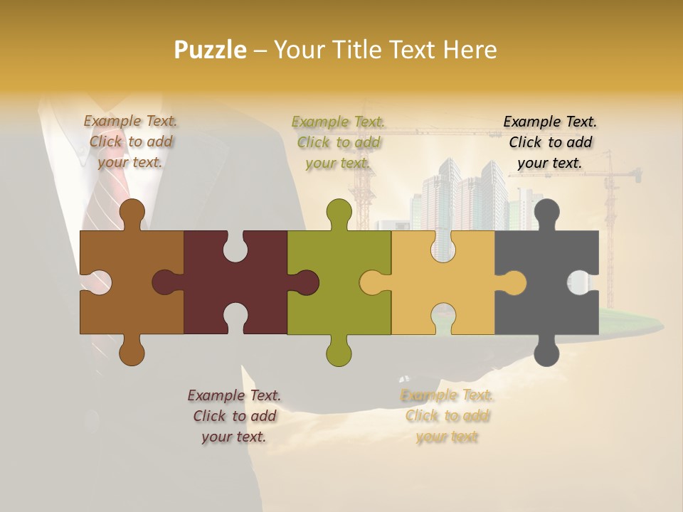 Modern Town Global PowerPoint Template