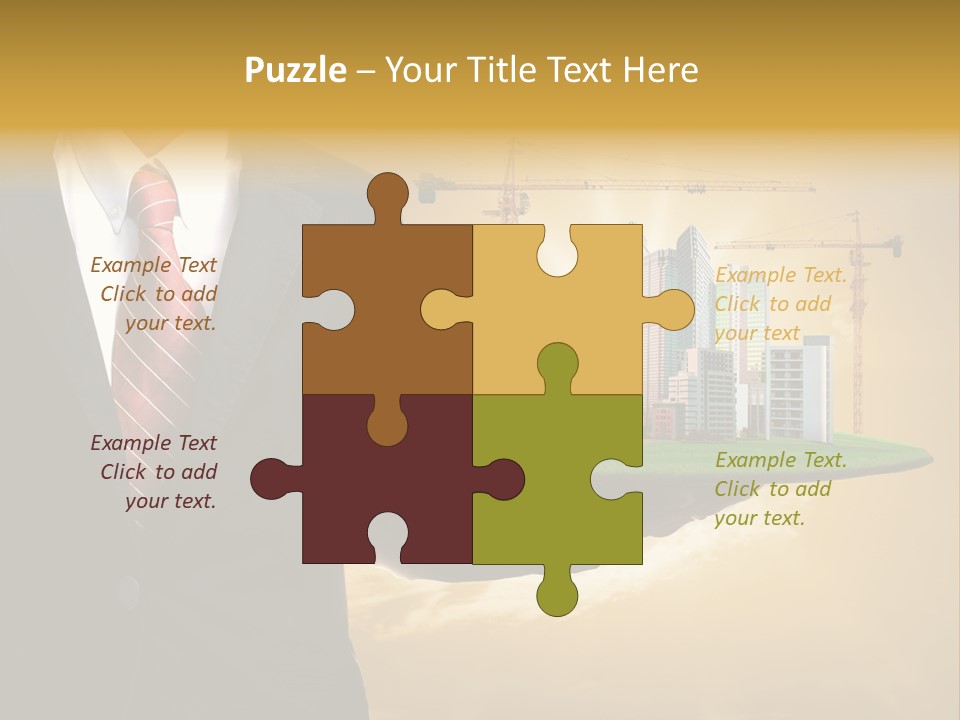 Modern Town Global PowerPoint Template