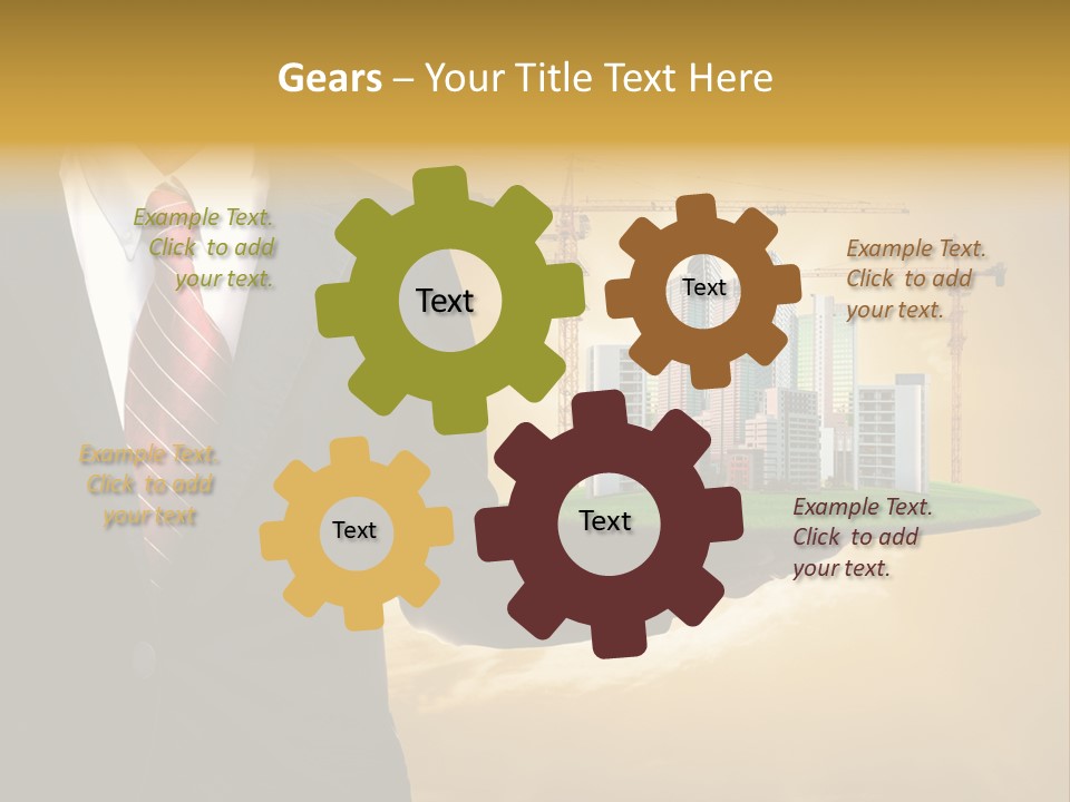 Modern Town Global PowerPoint Template