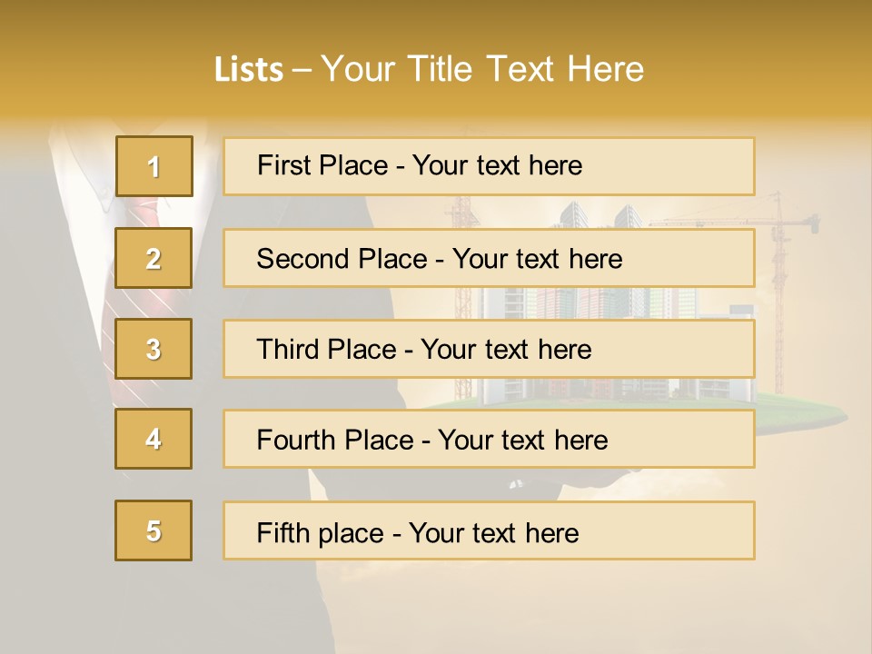 Modern Town Global PowerPoint Template