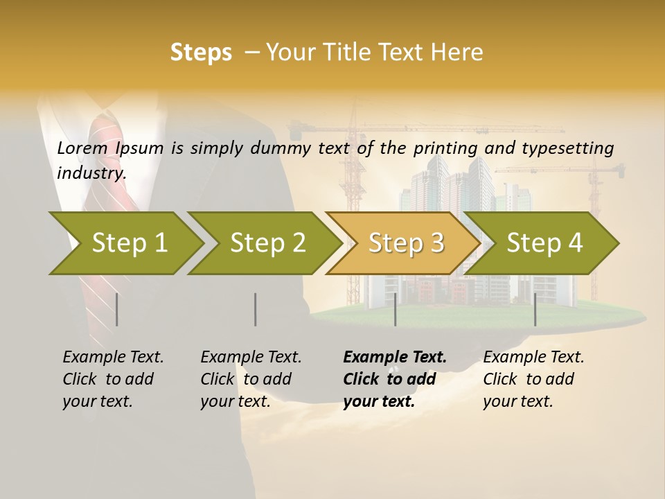 Modern Town Global PowerPoint Template
