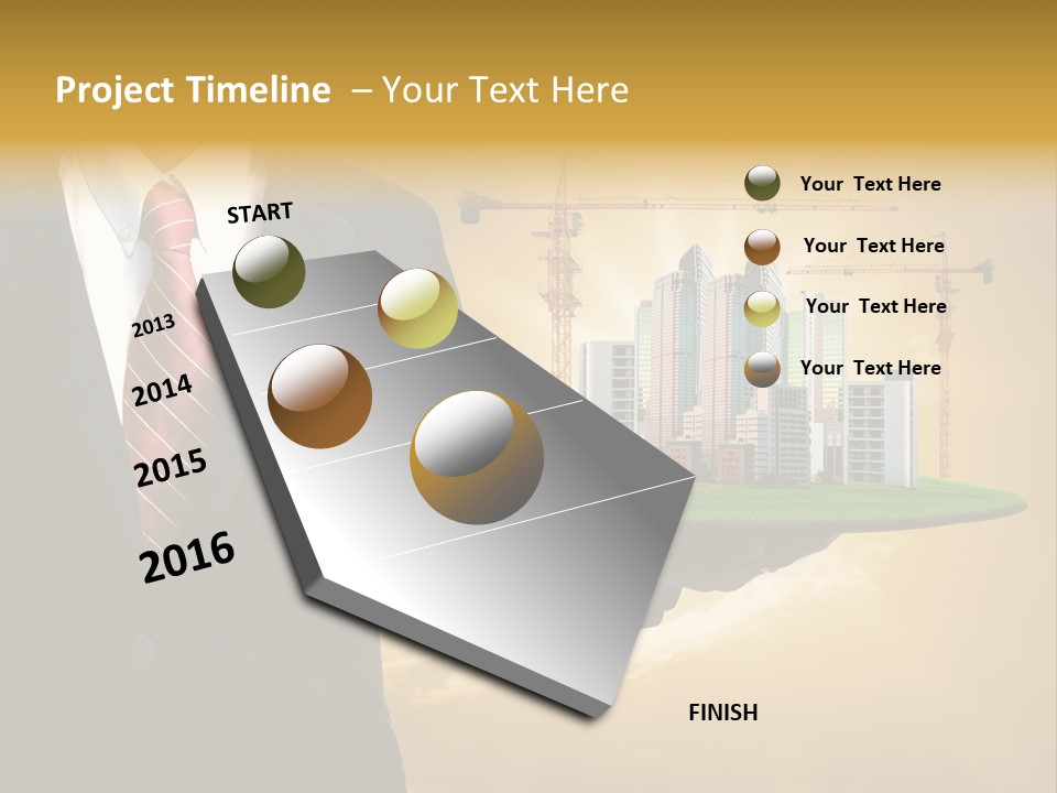 Modern Town Global PowerPoint Template