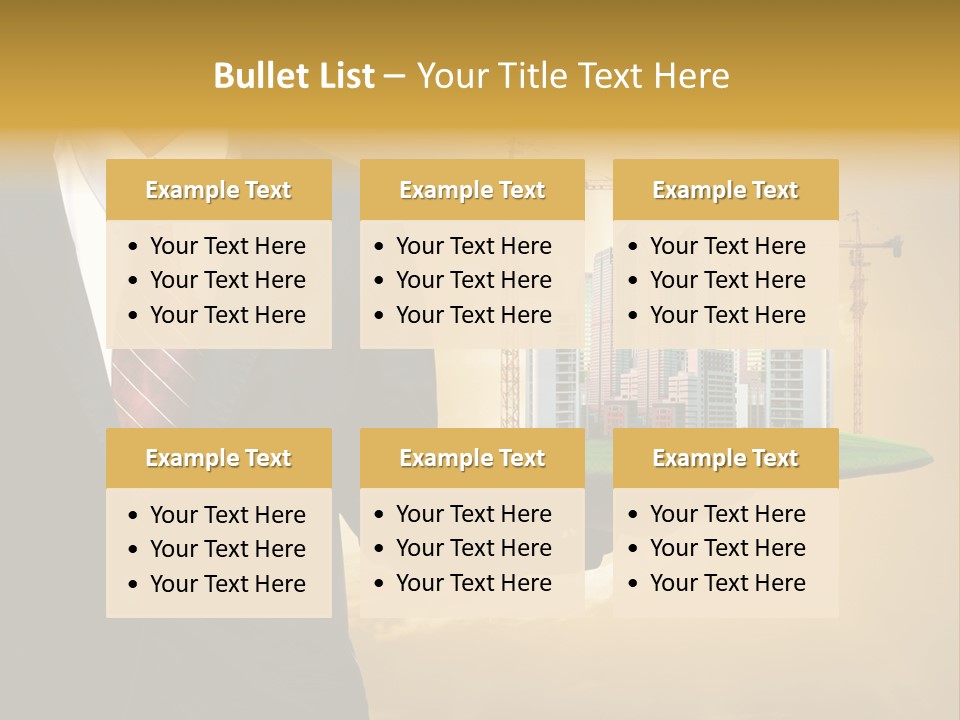 Modern Town Global PowerPoint Template