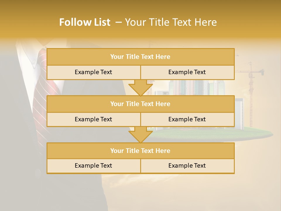 Modern Town Global PowerPoint Template