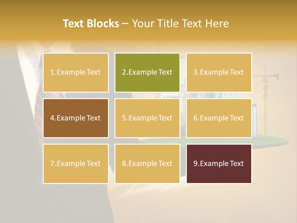 Modern Town Global PowerPoint Template