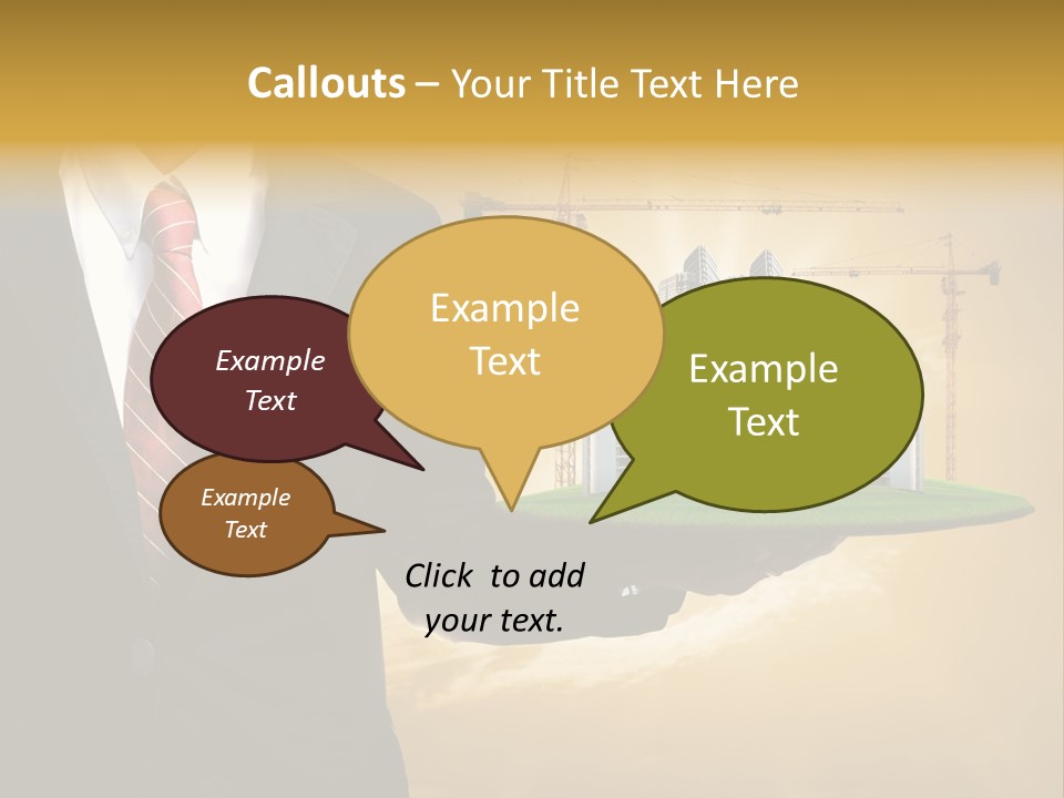 Modern Town Global PowerPoint Template