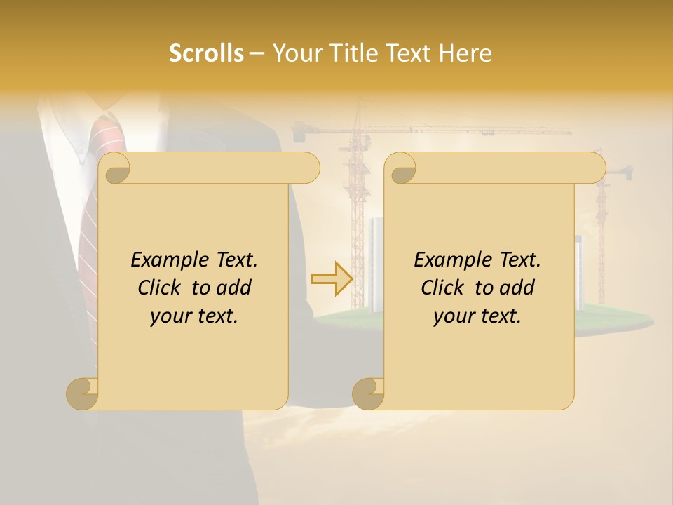 Modern Town Global PowerPoint Template