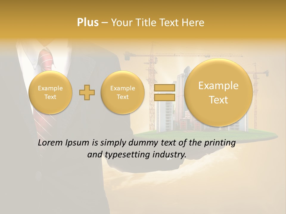 Modern Town Global PowerPoint Template