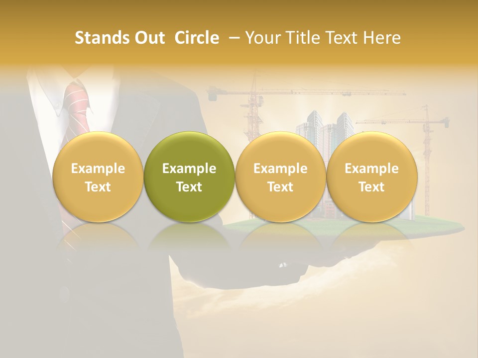 Modern Town Global PowerPoint Template