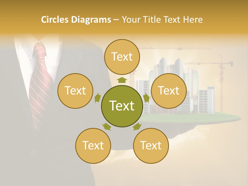 Modern Town Global PowerPoint Template