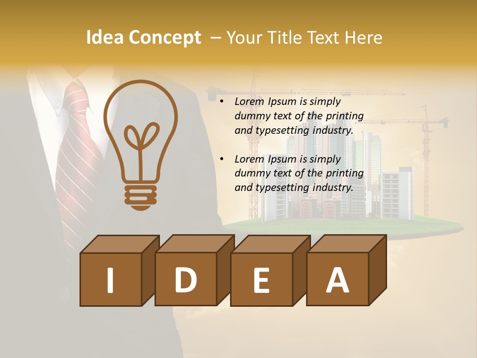 Modern Town Global PowerPoint Template